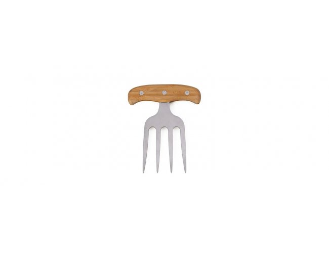 Garfo Com 4 Dentes Em Bambu - Inox - 11X14,8Cm
