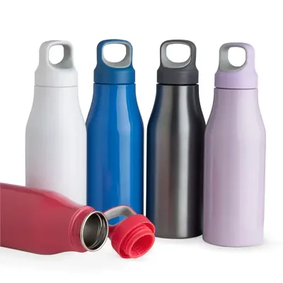 Garrafa 650ml em Inox Com Tampa Rosqueavel