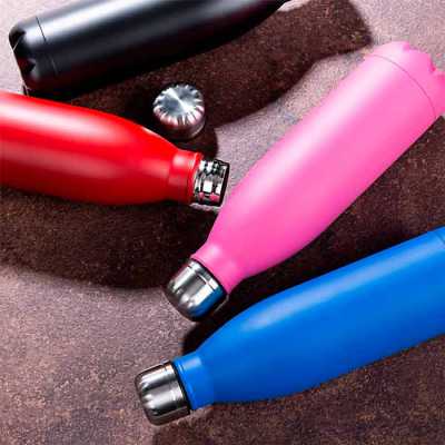 Garrafa 750ml em Inox Com Pintura Fosca