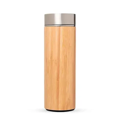 Garrafa de Bambu e Inox 400 ml
