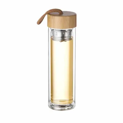 Garrafa de Vidro Borossilicato Dupla 360 ml