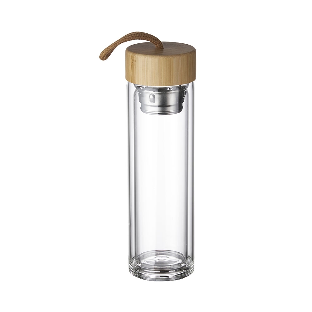 Garrafa de vidro com infusor de chá 360 ml