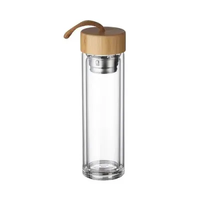 Garrafa de Vidro Com Infusor Personalizada