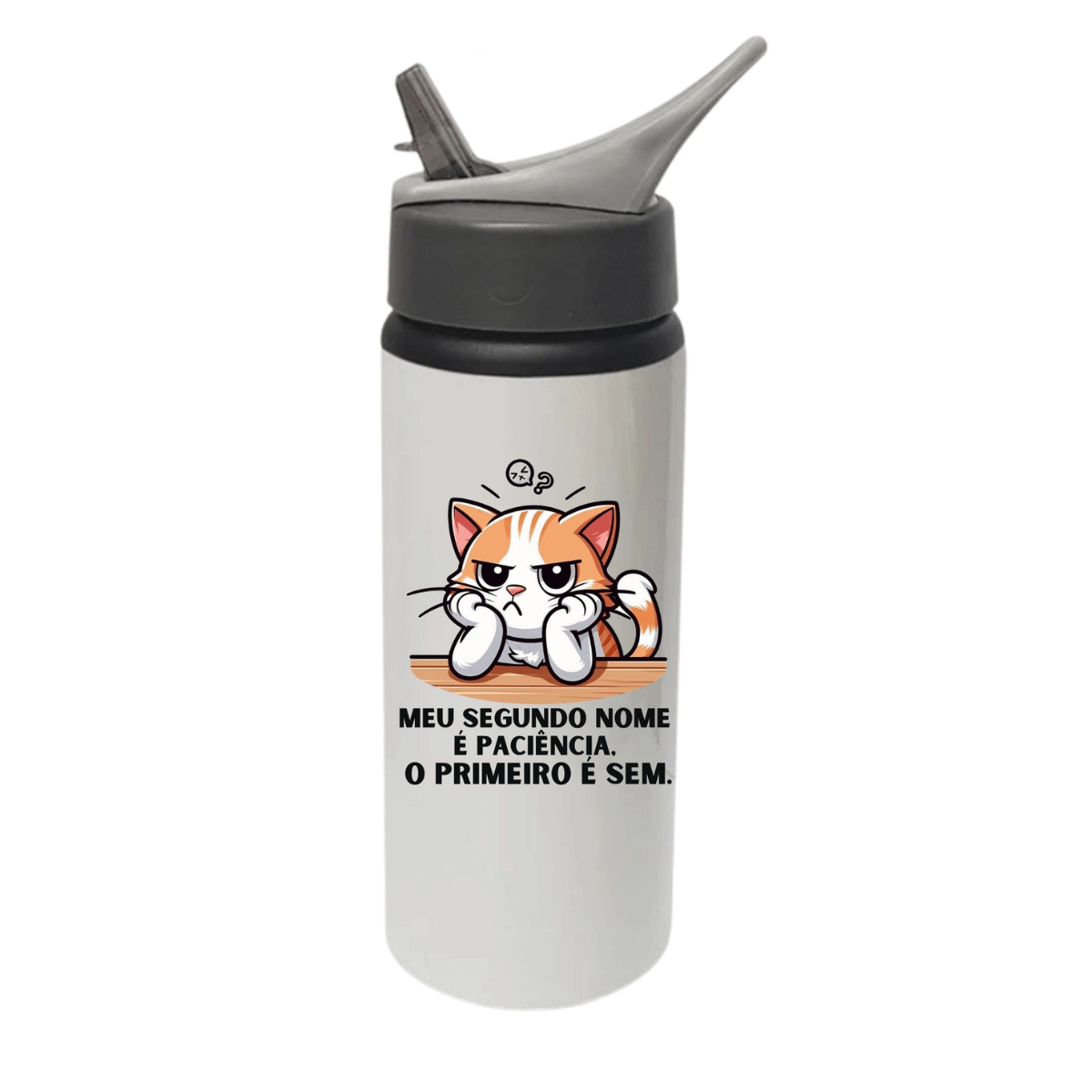Garrafa Divertida - Cat Lover - SEM PACIĘNCIA - Presente criativo