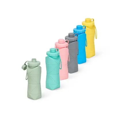 Garrafa Dobravel de Silicone 600ml