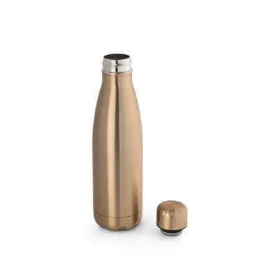 Garrafa em Aco Inox Com Acabamento Metalico