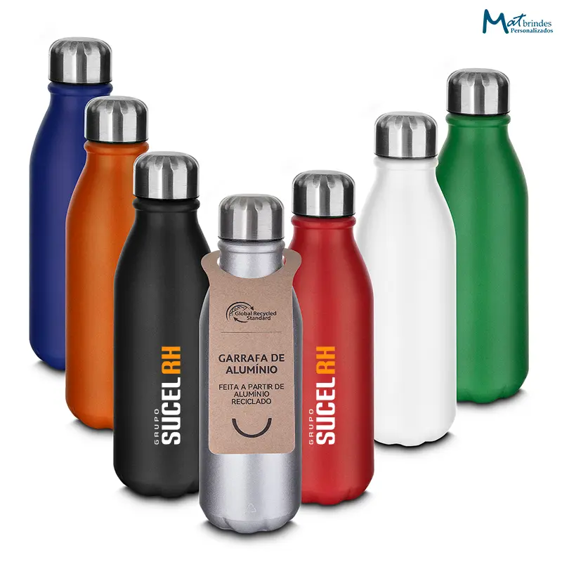 Garrafa em Alumínio de 550ml Personalizada