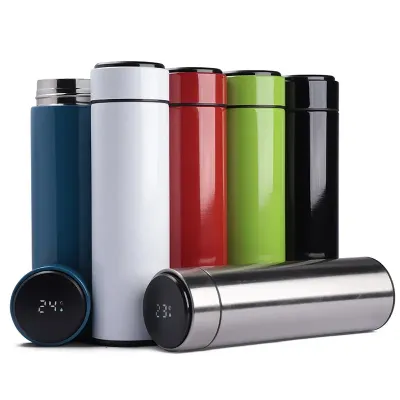 Garrafa Inox 450 ml Com Display Led