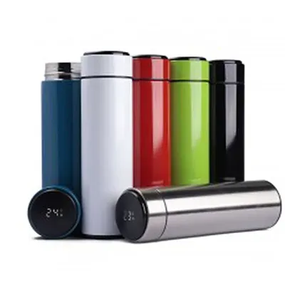 Garrafa Inox 500 ml Com Display Led