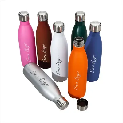 Garrafa Inox 750ml Com Pintura Fosca