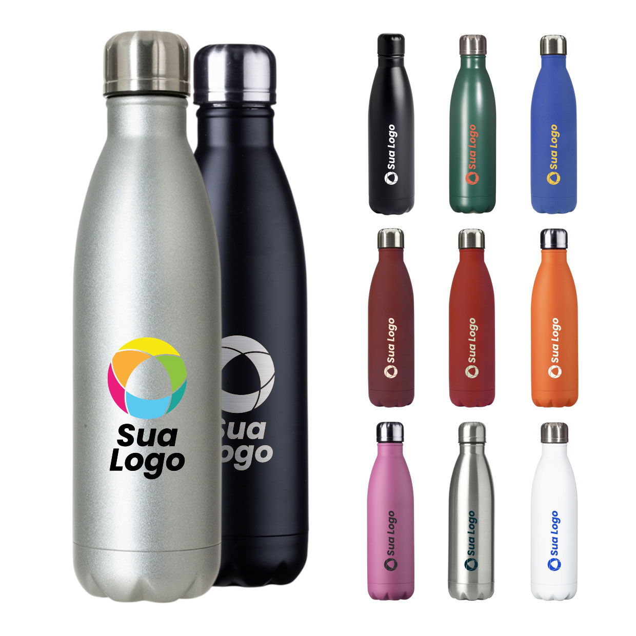 Garrafa Inox Personalizada 750 ml Fosca