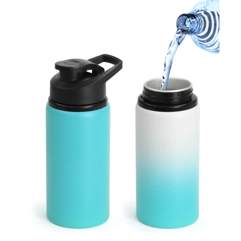 Garrafa Mágica de Alumínio Fosco Azul para Sublimação - 500ml