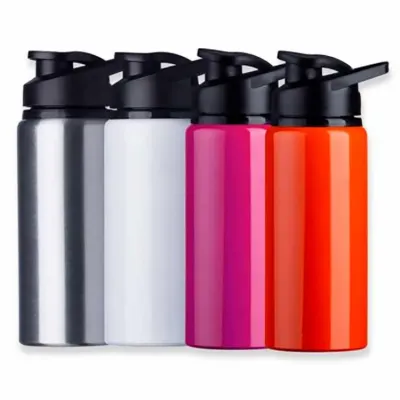 Garrafa Metal Brilhante Para Eventos Personalizada