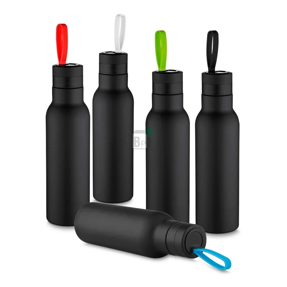 Garrafa Parede Dupla Inox 500ml com Alça Personalizado