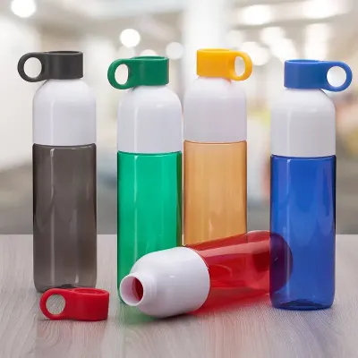 Garrafa Plastica 700ml Com Tampa de Suporte