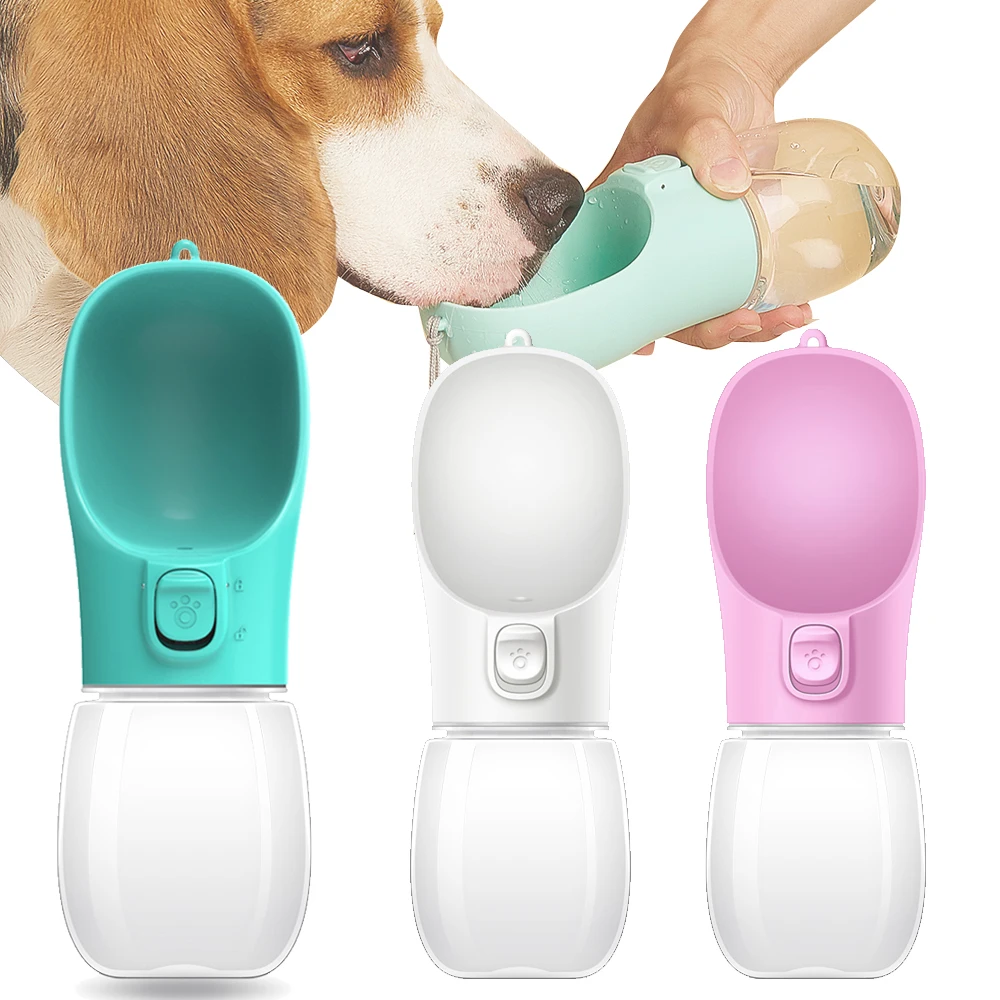 Garrafa Portátil para Água de Cães e Gatos com Design à Prova de Vazamento para Caminhadas ao Ar Livre