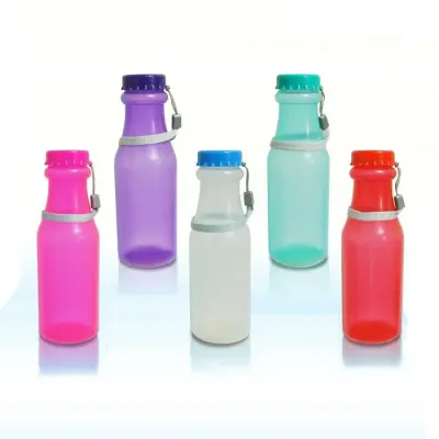 Garrafa Retro 550ml Com Cordao Colorida