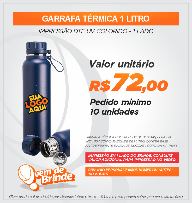 Garrafa Térmica 1 Litro