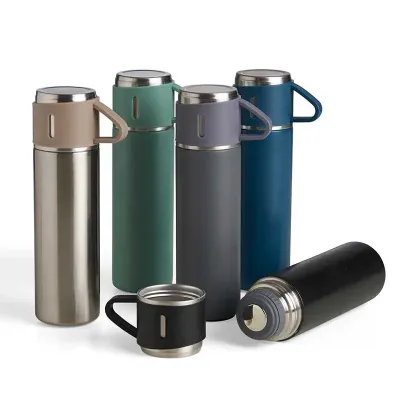 Garrafa Termica 400ml Com Caneca