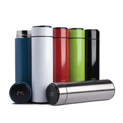 Garrafa Térmica 500ml com Infusor e Display de Temperatura