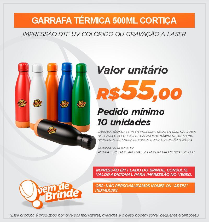 Garrafa Térmica 500ML Cortiça