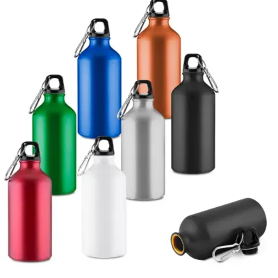 Garrafa termica aluminio 550ml com mosquetão