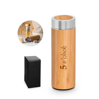 Garrafa Termica Bambu 430ml