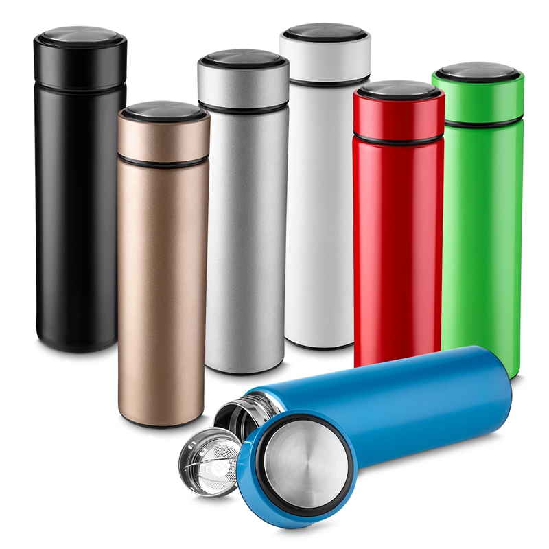 Garrafa térmica inox personalizada com infusor 450ml