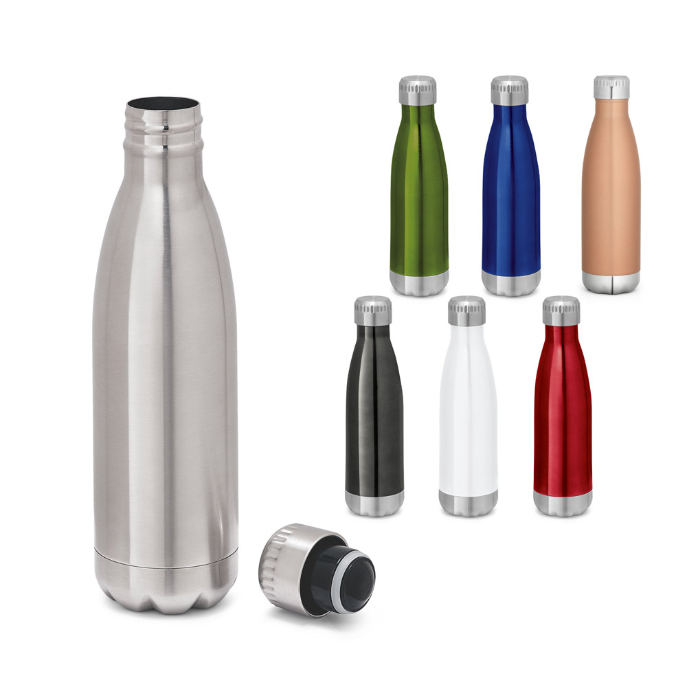 Garrafa térmica inox personalizada tampa a vácuo 510ml