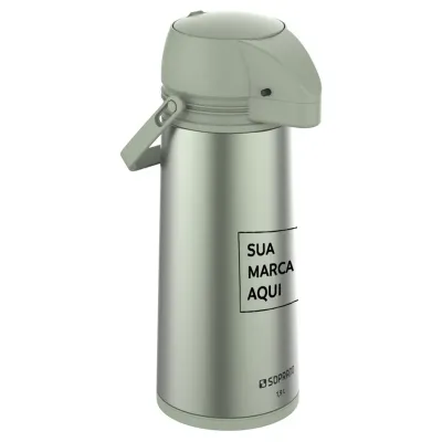Garrafa Térmica Single 1L Fig Green/Verde - Personalizada