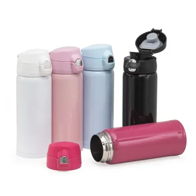 Garrafas de inox com capacidade de 400ml