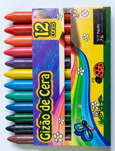 Gizão de cera com 12 cores