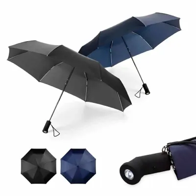 Guarda Chuva Dobravel Com Lanterna Promocional