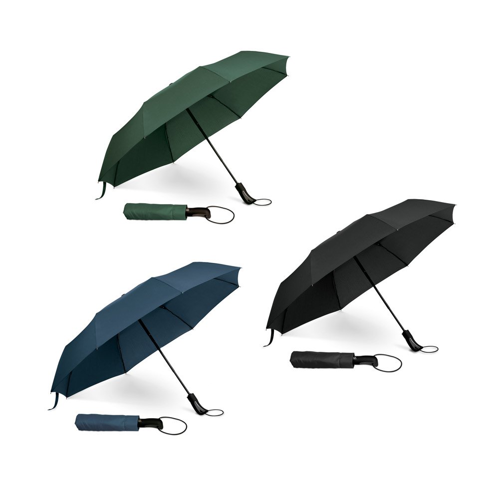 Guarda-chuva dobrável em 190T pongee com abertura automática -