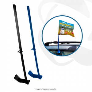 Haste para Vidro de Carro 40cm Plástico