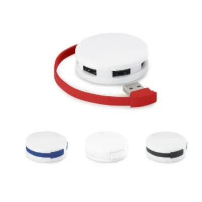 Hub USB 2.0 em ABS com 4 portas