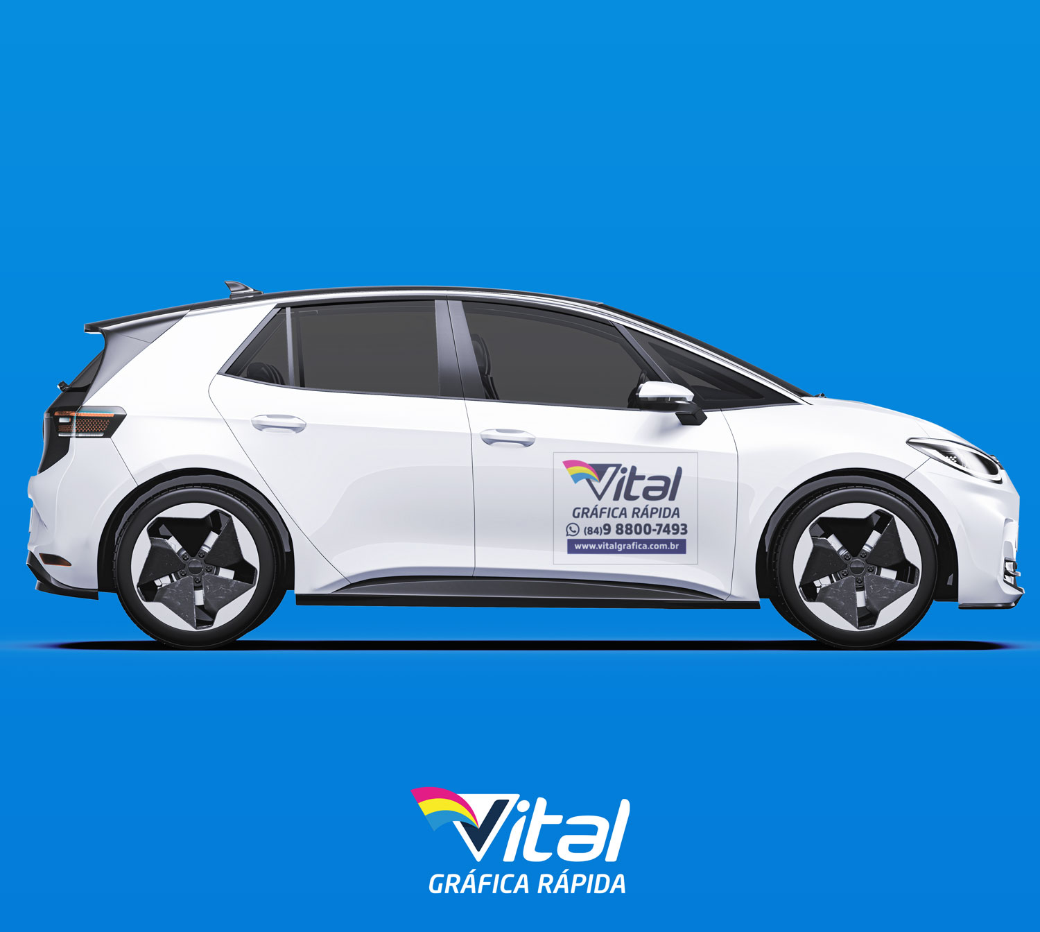Imã automotivo personalizado - 40x30cm
