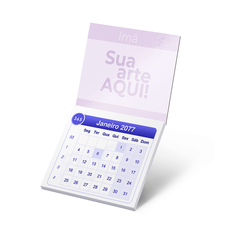 Ímã de Geladeira c/ Calendário