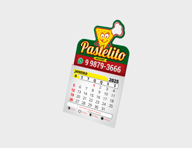 Imãs de Geladeira - Corte Especial - Com Bloco de Calendários 2025 - 8x5cm