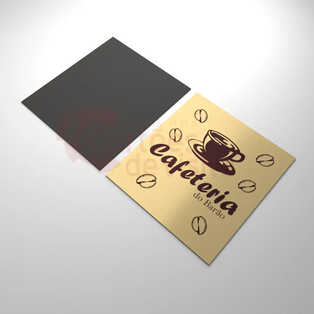 Ímãs de Geladeira Promocionais Personalizados corte reto tamanho 5,0x4,5Cm