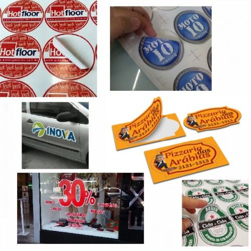 Impressão em Adesivo com Recorte