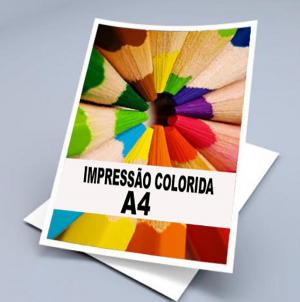 Imprimir no papel couche colorido