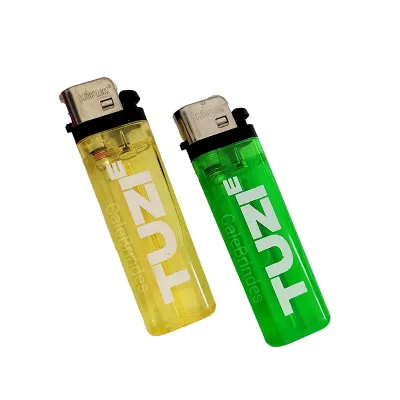 Isqueiros personalizados (amarelo e verde)