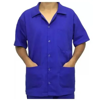 Jaleco Brim Sarja Leve Com Logo Para Empresa