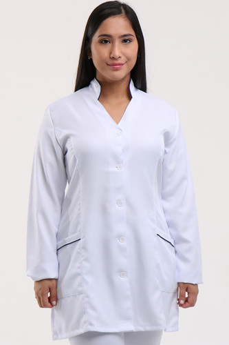 Jaleco Gola Padre Manga Longa - Feminino Longo