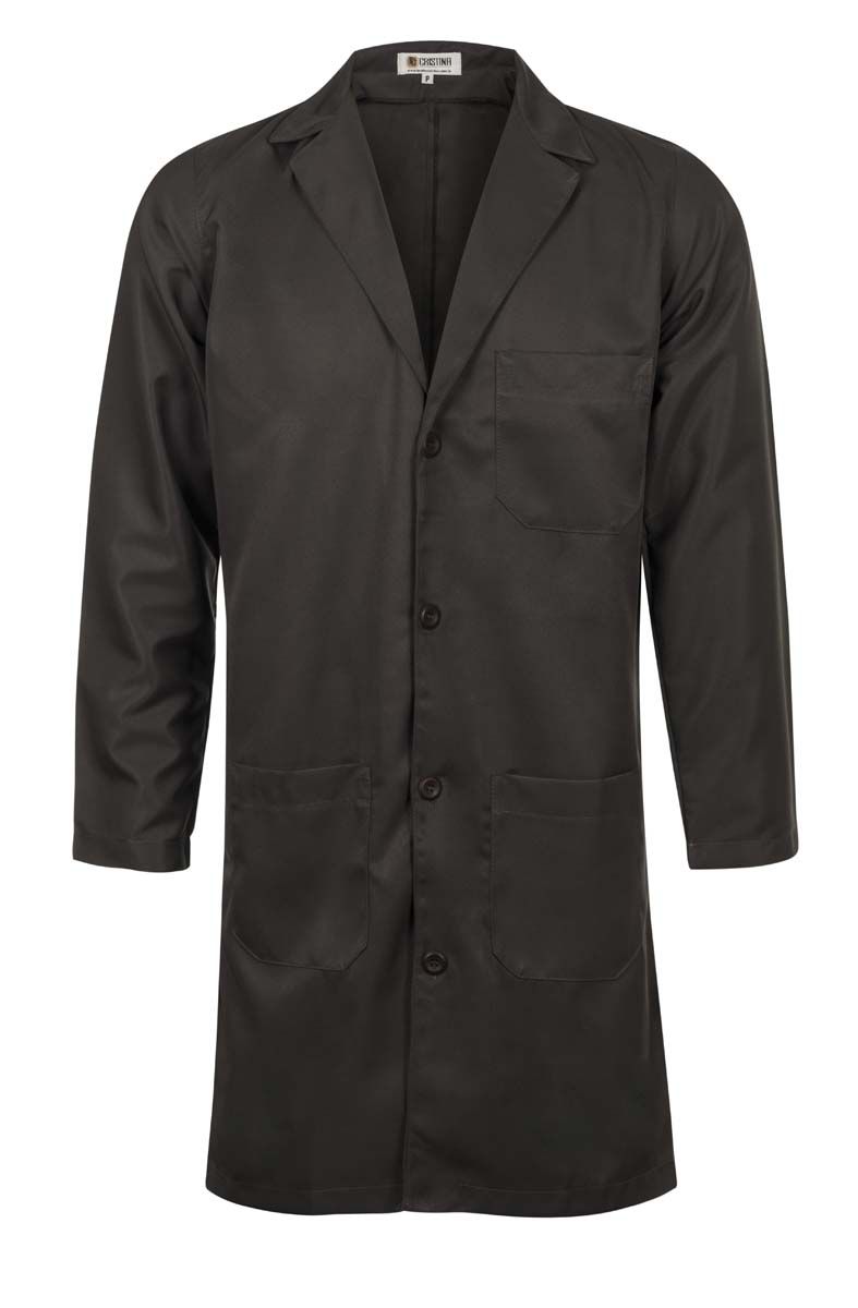 Jaleco Masculino Gola Blazer Manga Longa Chumbo