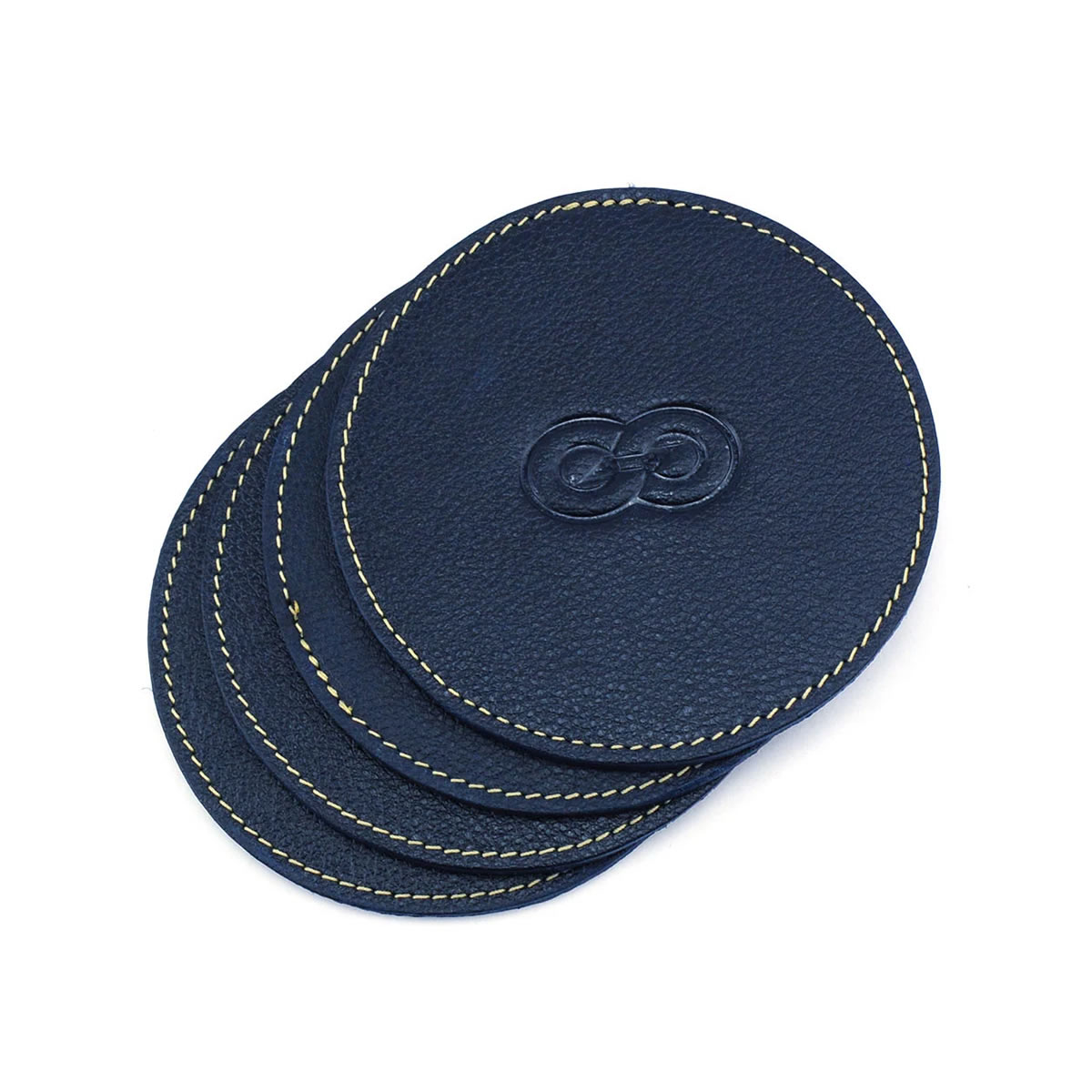 Jogo de Porta Copos em Couro Galvani GLV01696