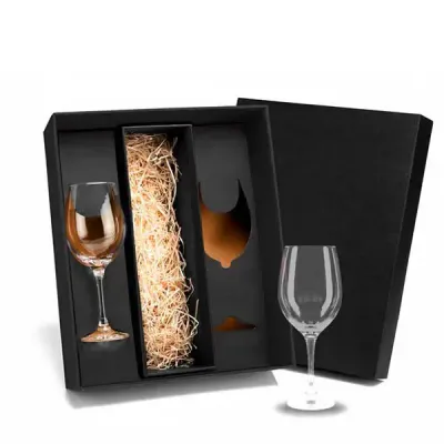 Jogo de Tacas de Vidro p Vinho 2 Pecas