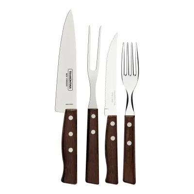 Jogo de Talheres churrasco Tramontina Natural 14 peças