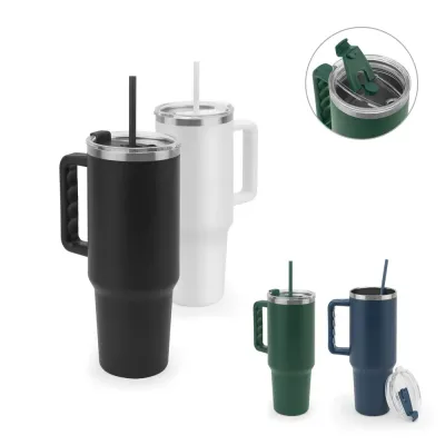 Joyner xl Copo de Viagem de Grande Dimensao em Aco Inoxidavel 91 Reciclado Com Parede Dupla Isolad